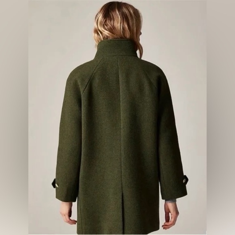 NWT J. Crew Tall Toscana coat in Italian stadium-cloth wool blend, 6T - Picture 3 of 5